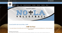 Desktop Screenshot of nolavolleyball.com